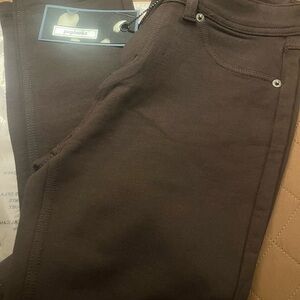 Poplooks Stretch Skinny Knit Jegging Pants (BROWN) sz L